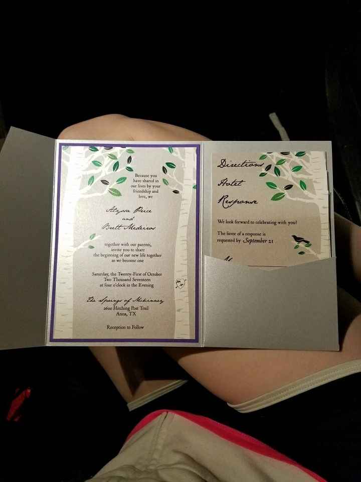 DIY wedding invitations