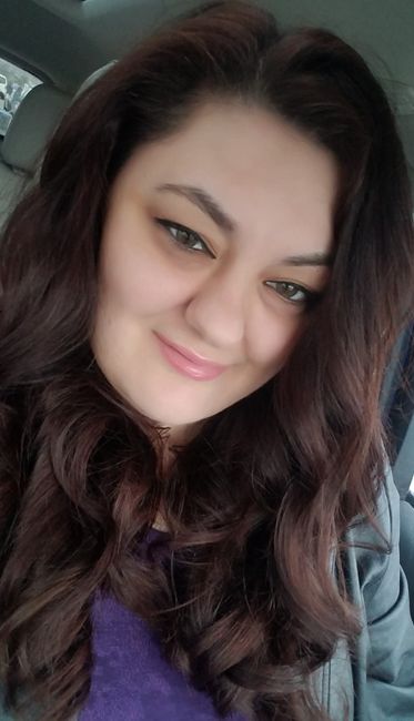Trying out hair styles for the wedding.