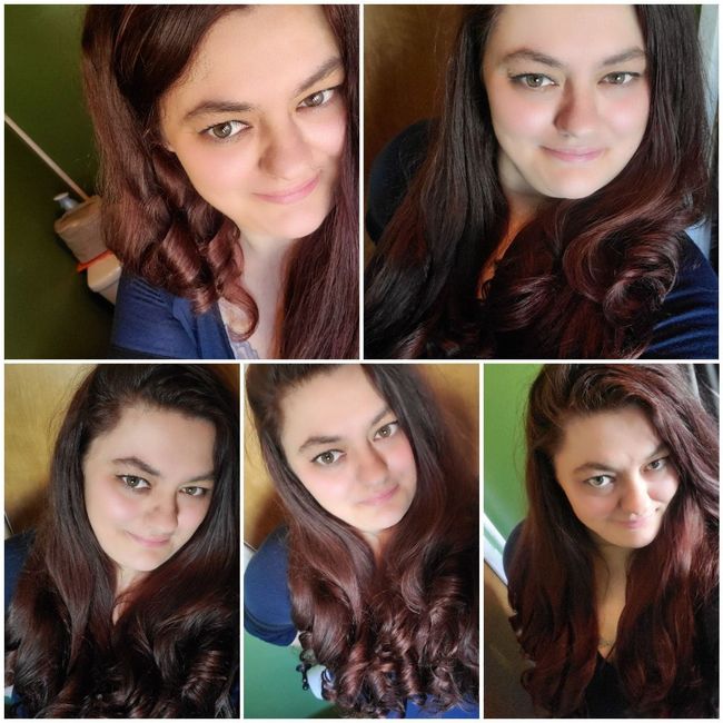 trying hair styles for engagement pictures