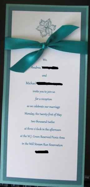 BRIDES WHO PRINTED THEIR OWN INVITATIONS!