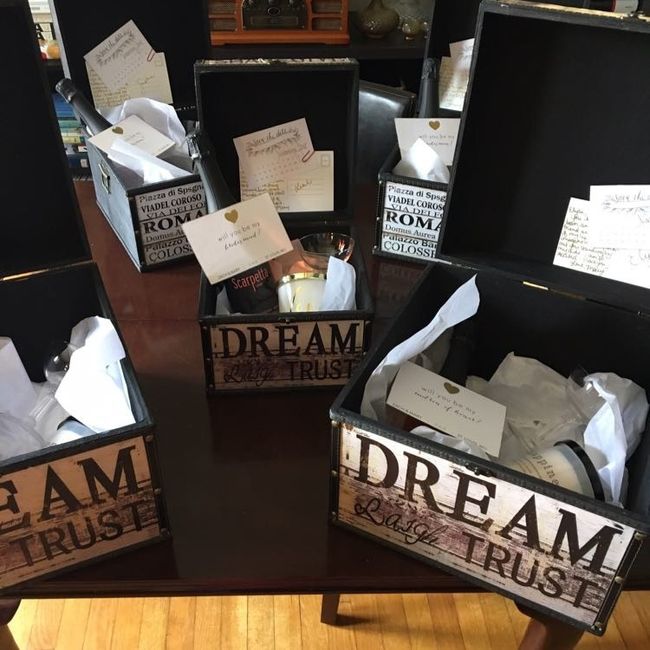 Wedding party asking