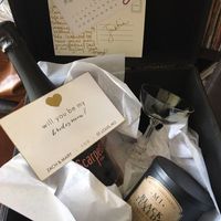 Wedding party asking