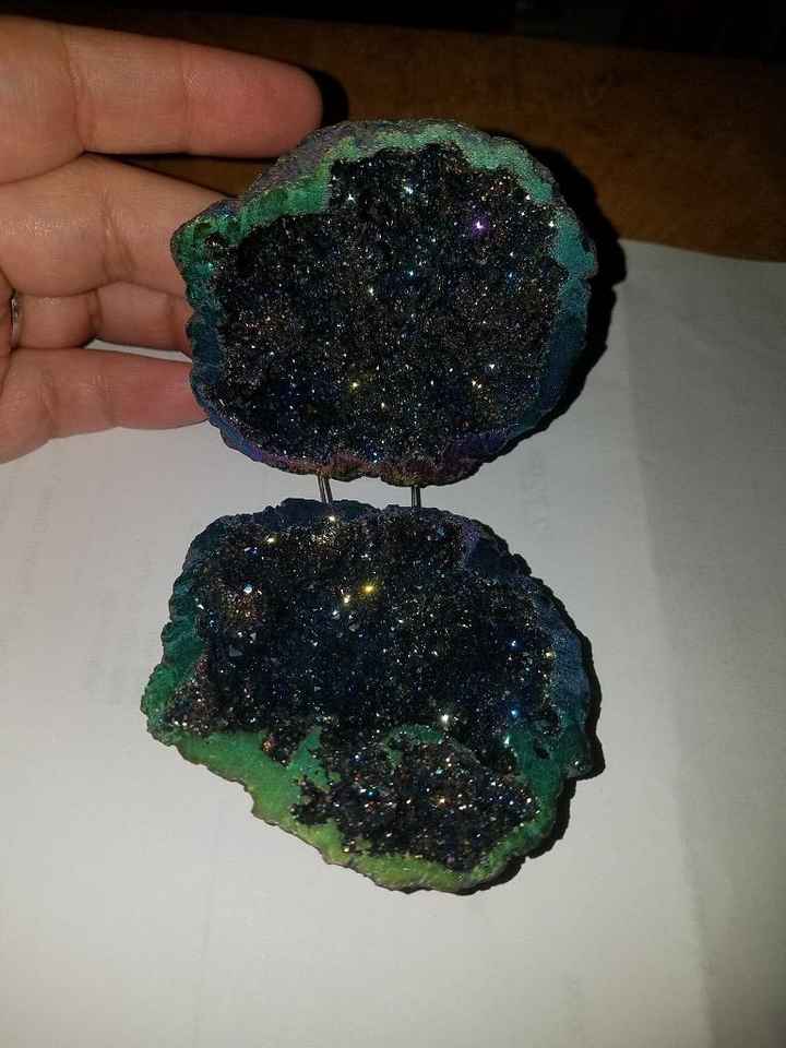 This is our ring box!! mermaid geode