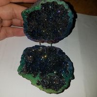 This is our ring box!! mermaid geode