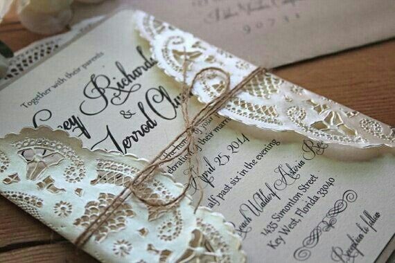 Lace doily invitation help?!