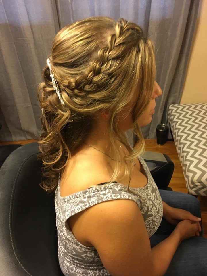 Wedding makeup trial pic, hate my hair trial- help!!!!!