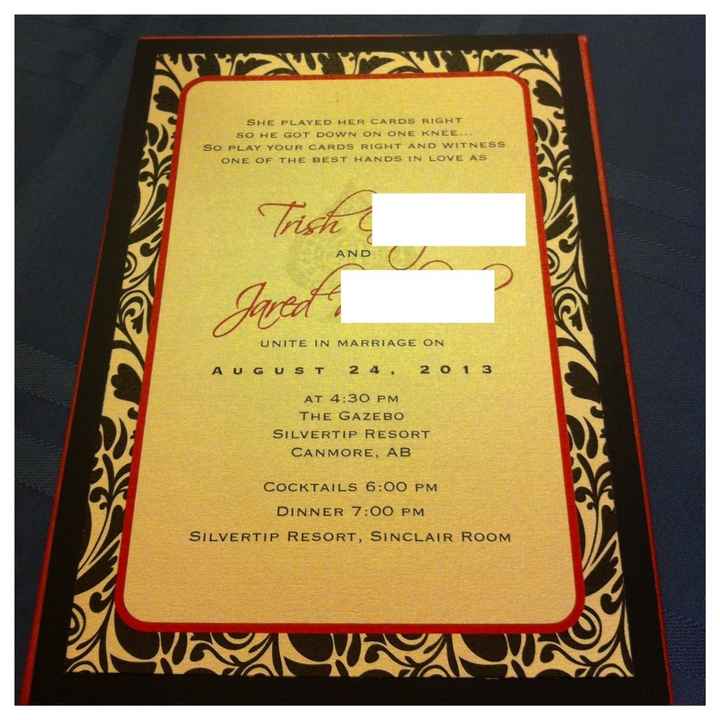 Wedding invites - opinions needed (with pics)