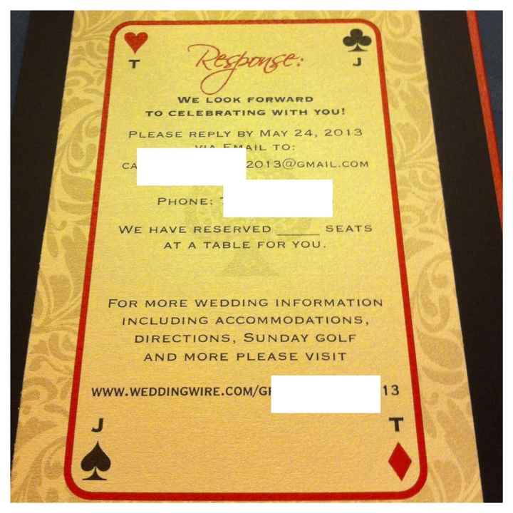 Wedding invites - opinions needed (with pics)