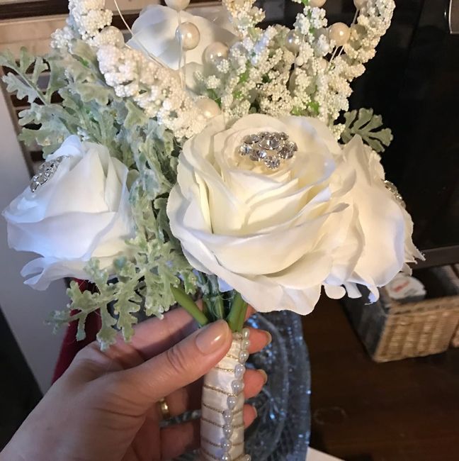 My finished DIY bouquets.