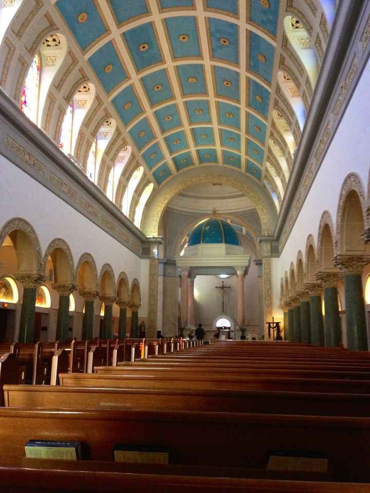 We visited the ceremony site/church...