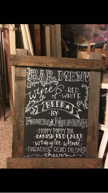 Chalkboard finished!!! A little excitement added to my stress!