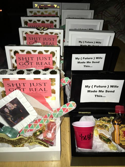 How did you ask your bridesmaids?
