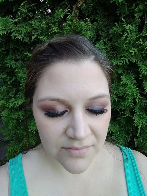 Hair and makeup trial results - 2