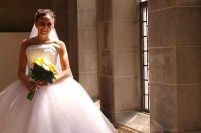 Calling all David's Bridal Brides... Let's see all the dresses and see who's dress twins! :D