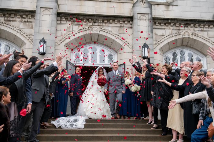 Petal Toss at End of Ceremony 3