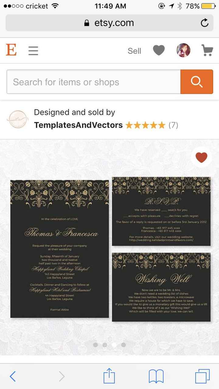 Invitation printing - 1