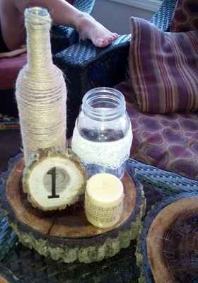 mason jar centerpieces