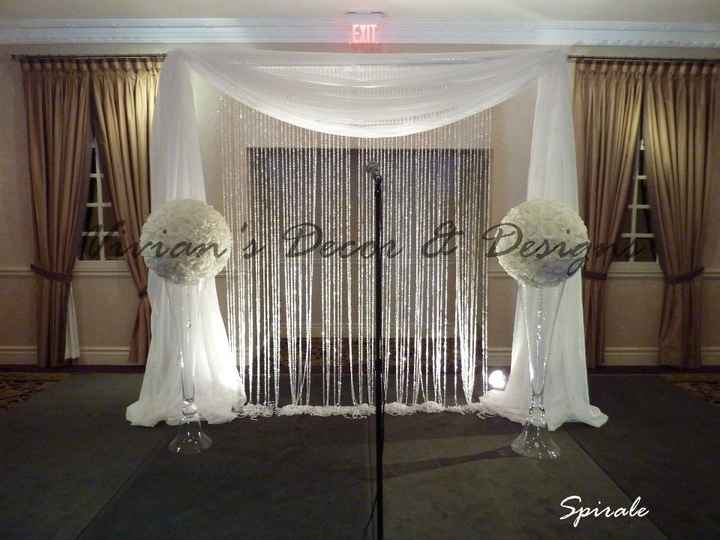 How are you dressing up your aisle/altar ?