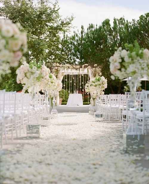 How are you dressing up your aisle/altar ?