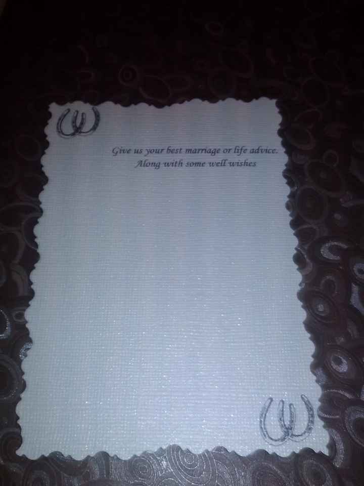 My DIY advice/wishes stationary
