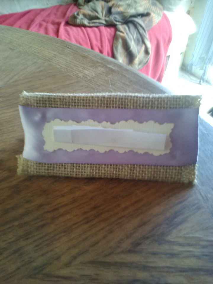 my DIY escort cards