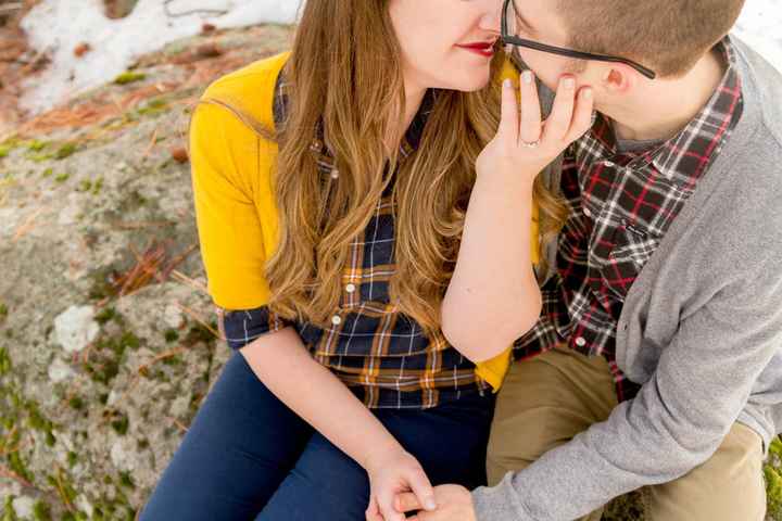 Snowy engagement shoot photos!