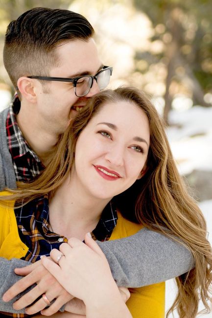 Snowy engagement shoot photos!