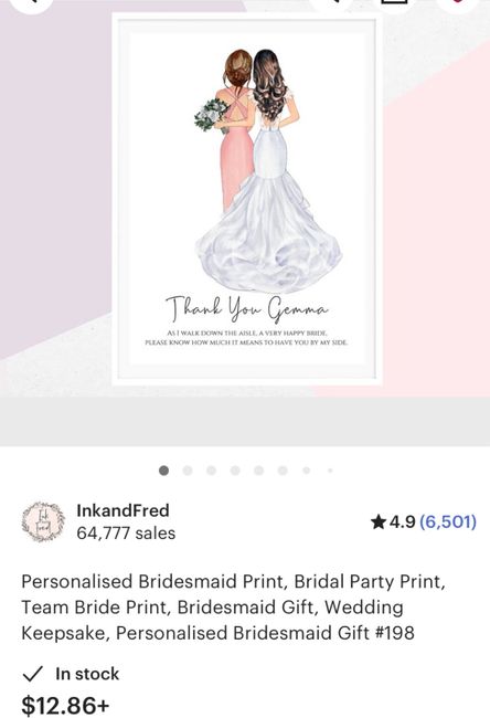 Bridesmaid gifts 1