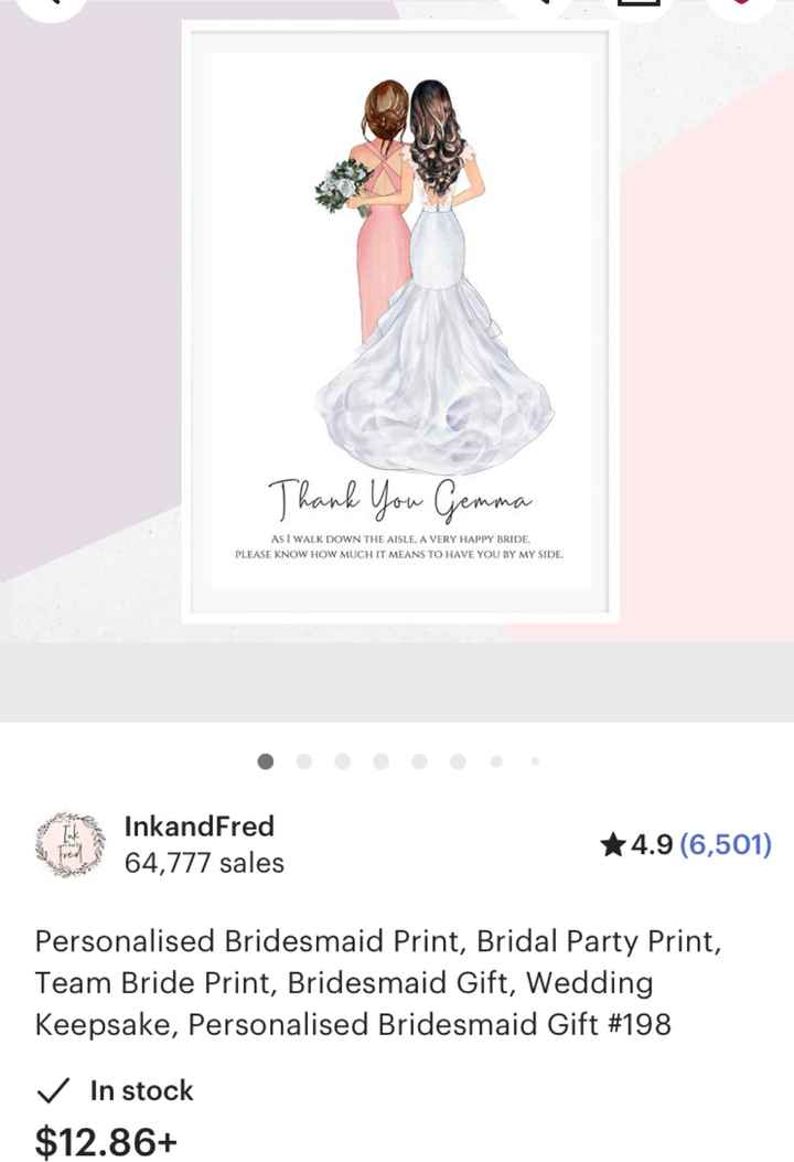 Bridesmaid gifts - 1