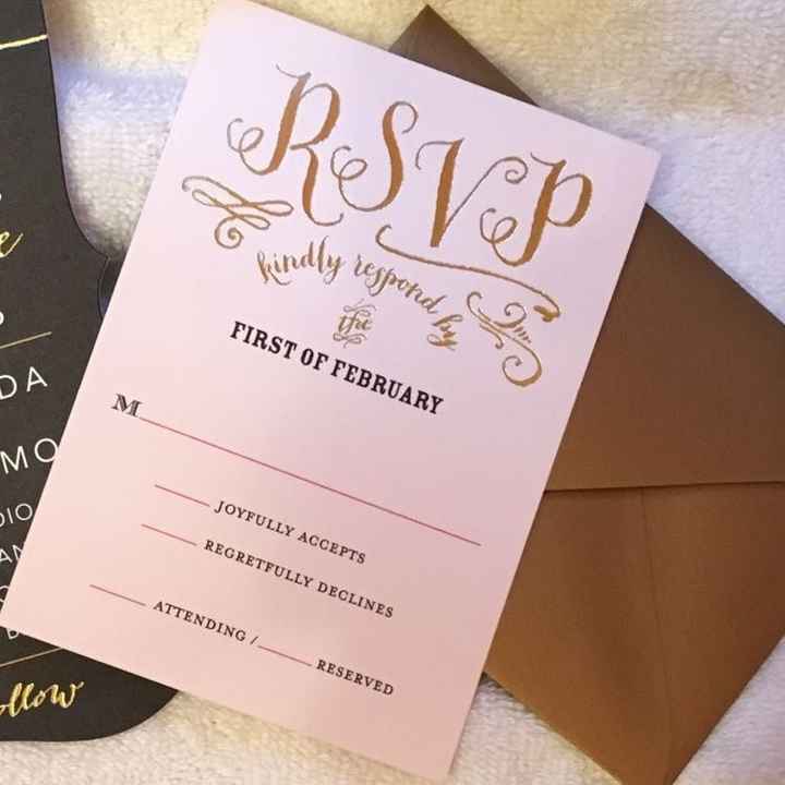 RSVP etiquette