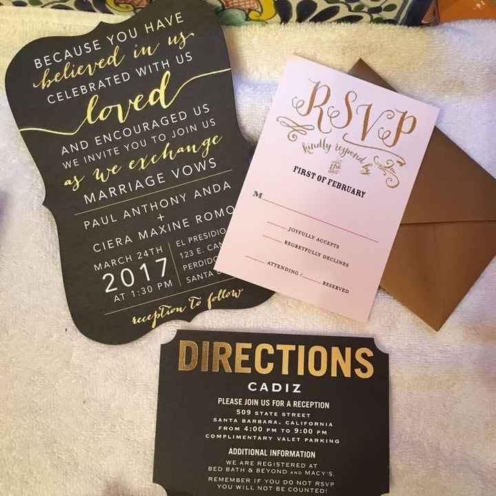 Wedding Invites OUT!!!
