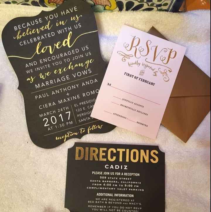 Ideas for my strangely shaped invite?