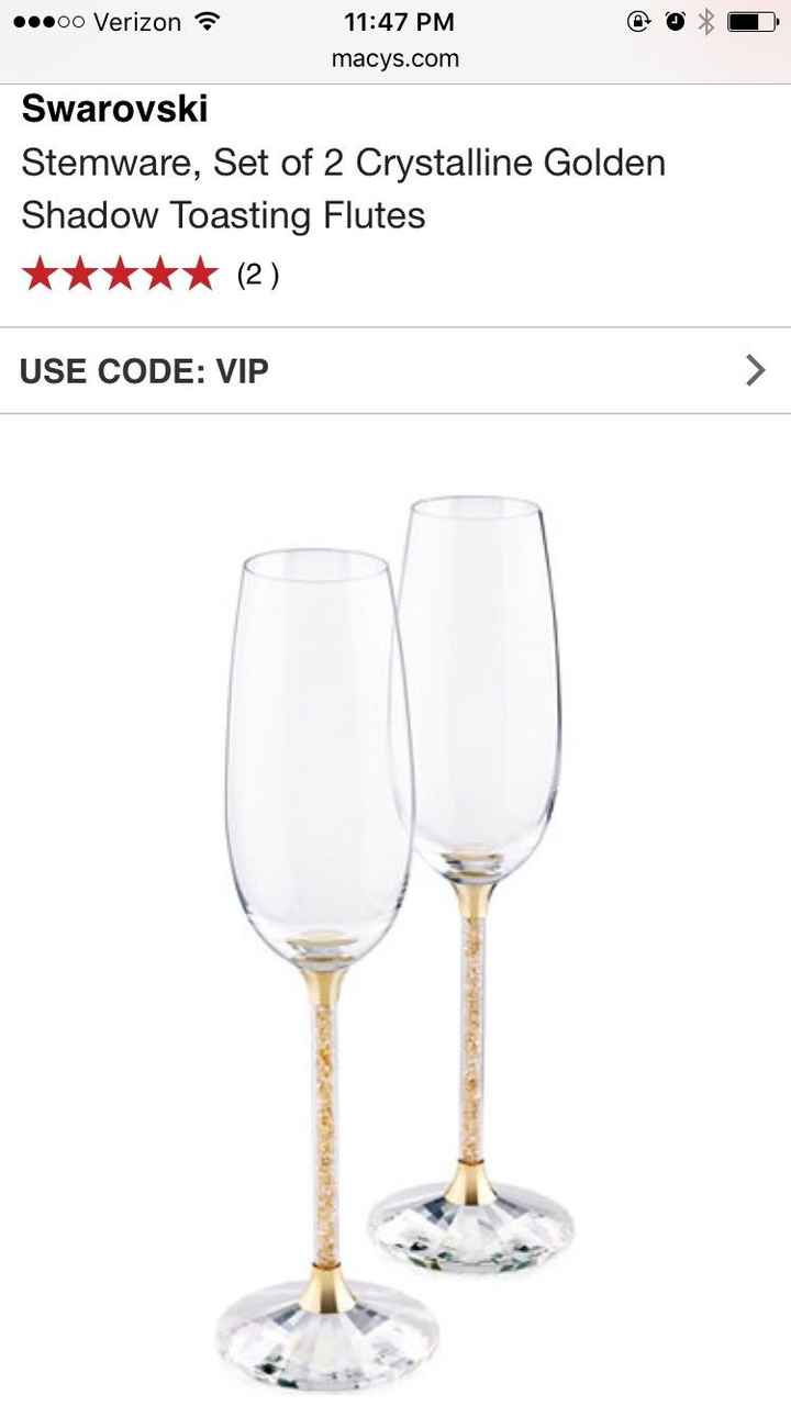 Let's see everyone's champagne flutes!