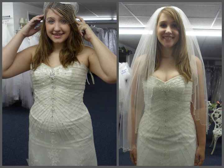Wedding dress Before and After