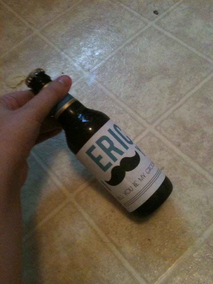Fiance did a craft! (will you be my groomsman)
