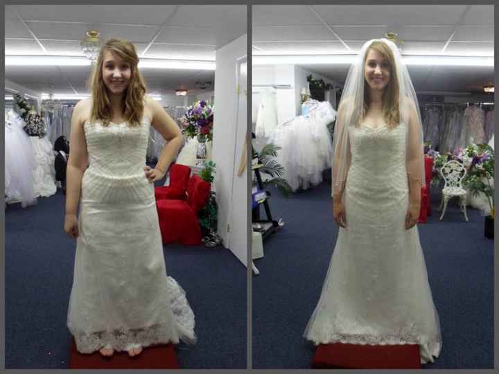 Wedding dress Before and After