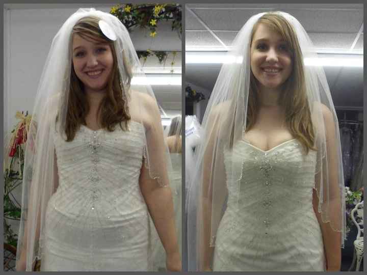 Wedding dress Before and After