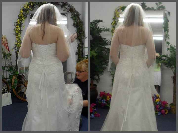 Wedding dress Before and After