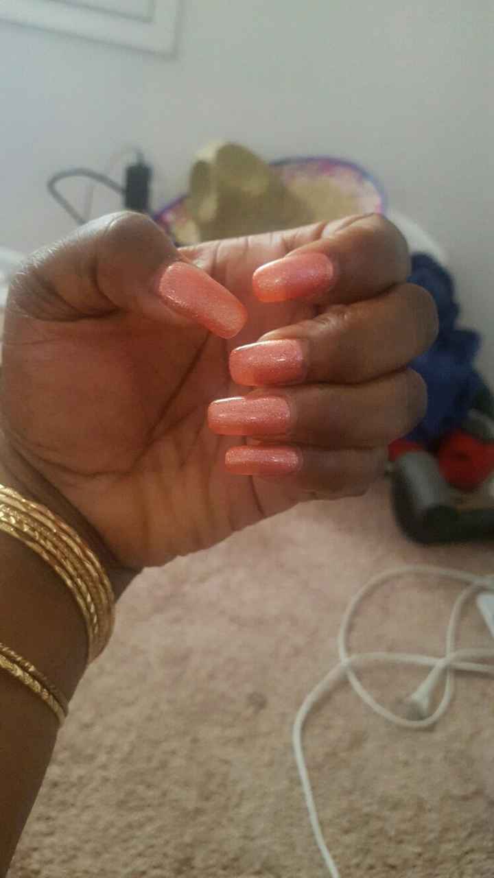 Nail biter trying to grow nails for wedding