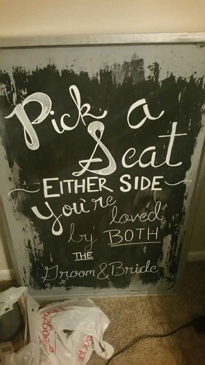 Choose a seat not a side