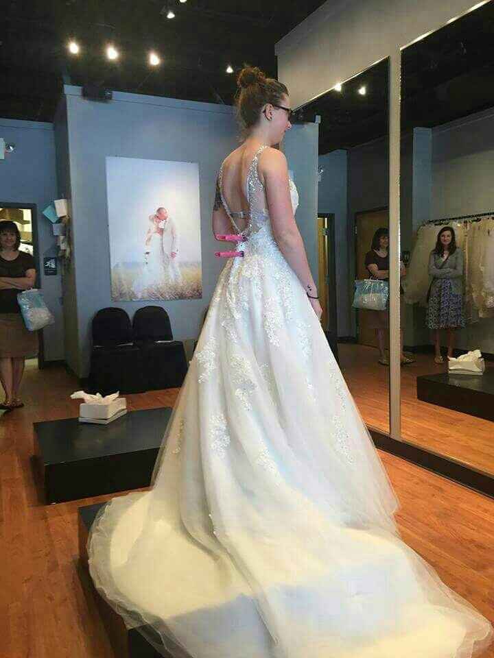 Said "Yes" to the dress!