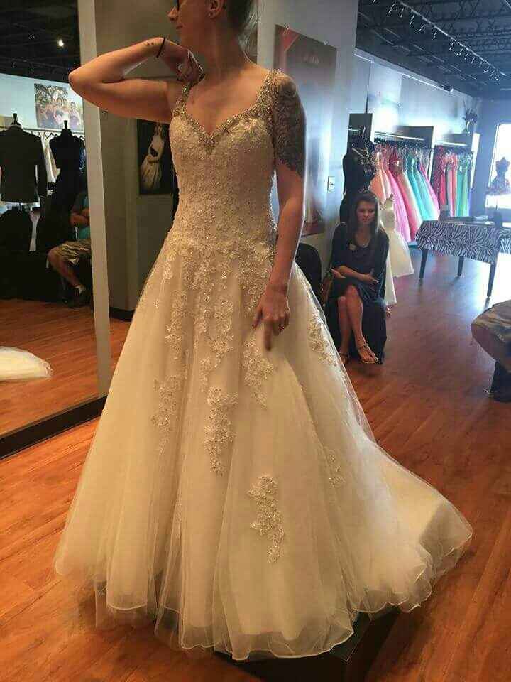 Said "Yes" to the dress!