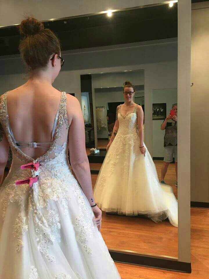 Said "Yes" to the dress!