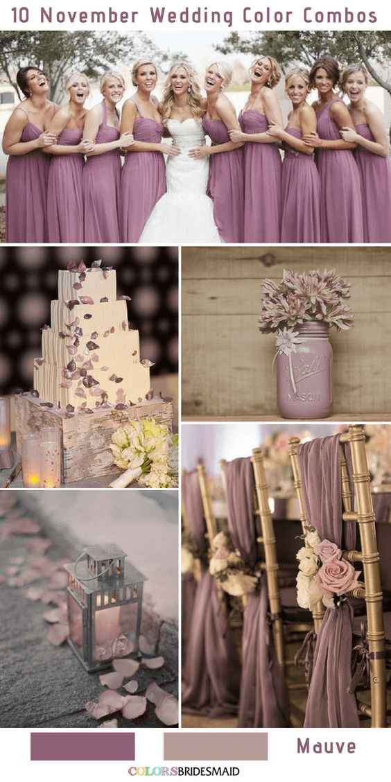 August online wedding colors