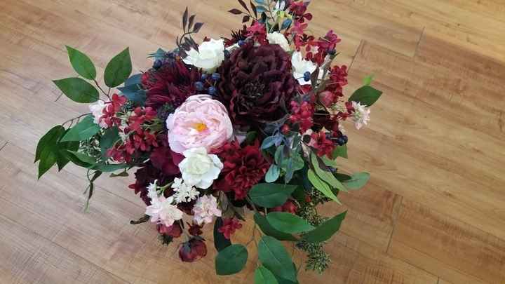 My Etsy bouquet and wedding flowers are here and they're gorgeous!