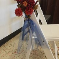 Ceremony chair decoration ideas?