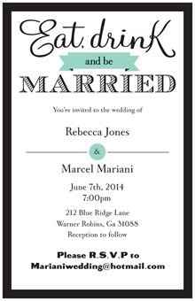 Non-traditional/ DIY Invites