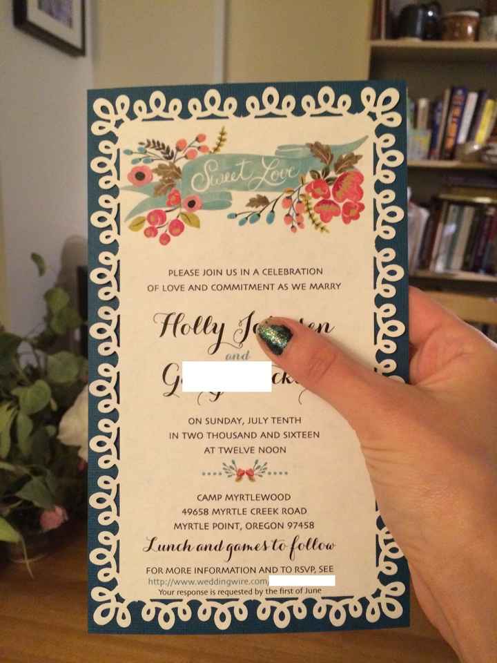 Did you DIY Invites? Pictures welcome!!