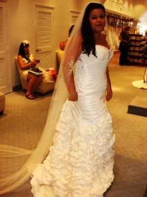 I can't find any real brides with my dress...is that good or bad?