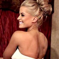 Hair bun clip in extension for full high bun updo